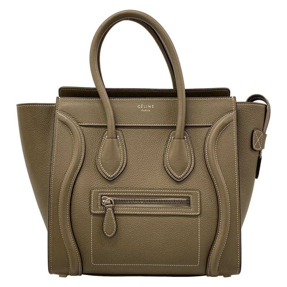Celine Luggage Micro Shopper Handbag 167793DRU.09SO Souris(Gray Beige)